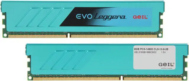 Alt view image 2 of 3 - GeIL EVO Leggara Series 16GB (2 x 8GB) DDR3 1866 (PC3 14900) Desktop Memory Model GEL316GB1866C9DC
