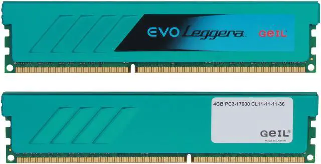 Alt view image 2 of 3 - GeIL EVO Leggara Series 8GB (2 x 4GB) DDR3 2133 (PC3 17000) Desktop Memory Model GEL38GB2133C11DC