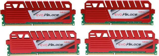 Main image of GeIL EVO Veloce Series 32GB (4 x 8GB) DDR3 1866 (PC3 14900) Desktop Memory Model GEV332GB1866C10QC