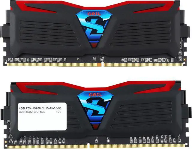 Alt view image 2 of 3 - GeIL SUPER LUCE 8GB (2 x 4GB) DDR4 2400 (PC4 19200) Desktop Memory Model GLR48GB2400C15DC
