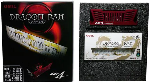 Alt view image 4 of 4 - GeIL Dragon RAM Combo 16GB (4 x 4GB) DDR4 3466 (PC4 27730) Desktop Memory Model GWW416GB3466C16QK