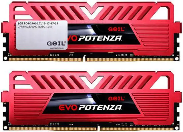 Alt view image 2 of 3 - GeIL EVO POTENZA 16GB (2 x 8GB) DDR4 3000 (PC4 24000) Desktop Memory Model GPR416GB3000C15ADC