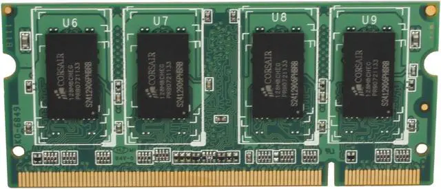 Alt view image 3 of 3 - CORSAIR 1GB 200-Pin DDR2 SO-DIMM DDR2 667 (PC2 5300) Laptop Memory Model VS1GSDS667D2