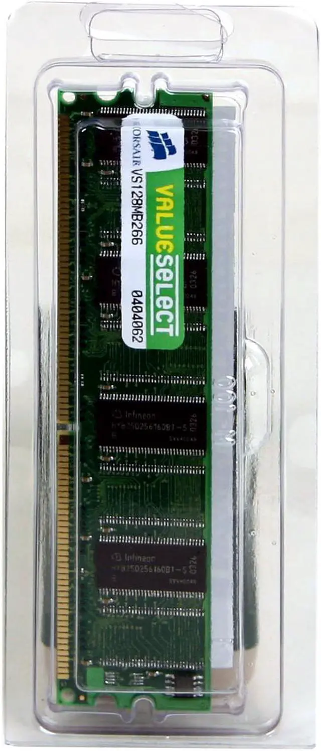 Alt view image 2 of 2 - CORSAIR ValueSelect 128MB DDR 266 (PC 2100) Desktop Memory Model VS128MB266
