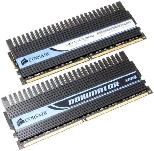 Alt view image 2 of 7 - CORSAIR Dominator 2GB (2 x 1GB) DDR2 1111 (PC2 8888) Dual Channel Kit Desktop Memory Model TWIN2X2048-8888C4DF