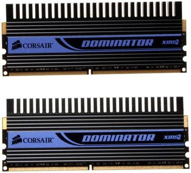 Alt view image 3 of 7 - CORSAIR Dominator 2GB (2 x 1GB) DDR2 800 (PC2 6400) Dual Channel Kit Desktop Memory Model TWIN2X2048-6400C3DF
