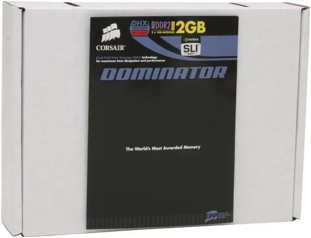 Alt view image 5 of 5 - CORSAIR Dominator 2GB (2 x 1GB) DDR2 1250 (PC2 10000) Dual Channel Kit Desktop Memory Model TWIN2X2048-10000C5DF