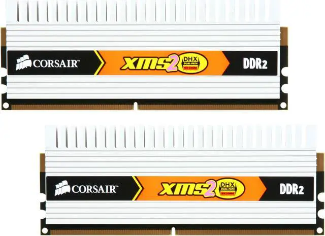 Main image of CORSAIR XMS2 2GB (2 x 1GB) DDR2 800 (PC2 6400) Dual Channel Kit Desktop Memory Model TWIN2X2048-6400C4DHX
