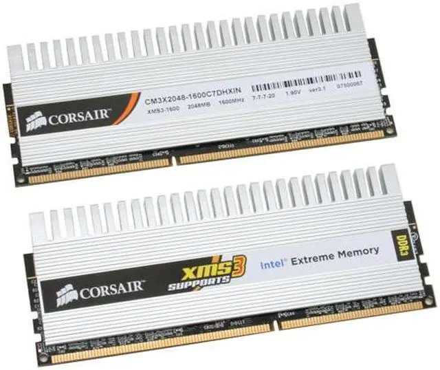 Main image of CORSAIR 4GB (2 x 2GB) DDR3 1600 (PC3 12800) Dual Channel Kit Desktop Memory Model WIN3X40961600C7DHXIN