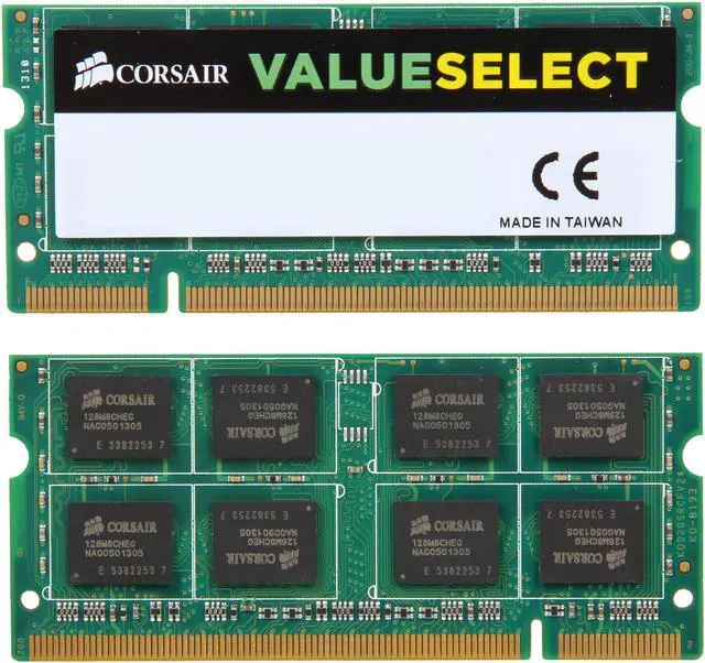 Alt view image 2 of 3 - CORSAIR 4GB (2 x 2GB) 200-Pin DDR2 SO-DIMM DDR2 667 (PC2 5300) Dual Channel Kit Laptop Memory Model VS4GSDSKIT667D2
