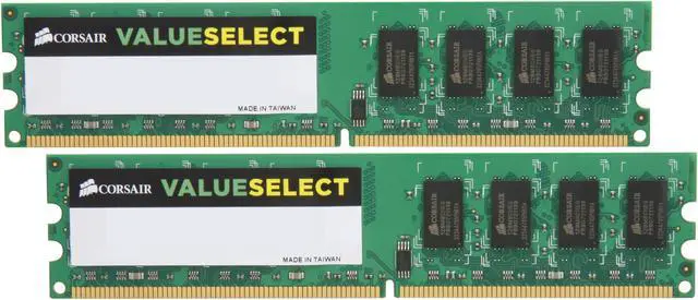 Main image of CORSAIR 4GB (2 x 2GB) DDR2 667 (PC2 5300) Dual Channel Kit Desktop Memory Model VS4GBKIT667D2 G