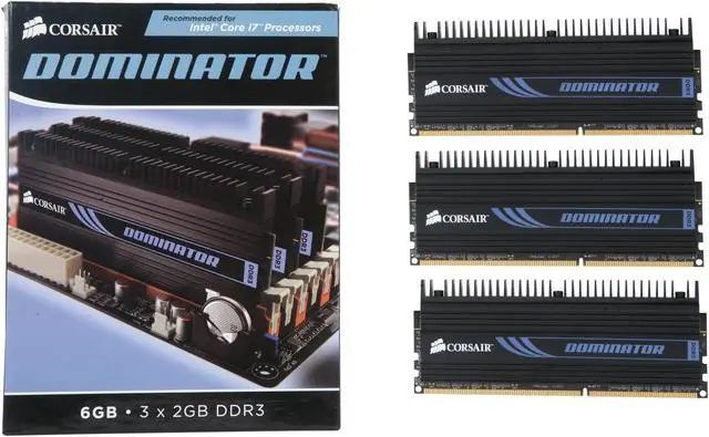 Alt view image 3 of 3 - CORSAIR DOMINATOR 6GB (3 x 2GB) DDR3 1600 (PC3 12800) Desktop Memory Model TR3X6G1600C7D G