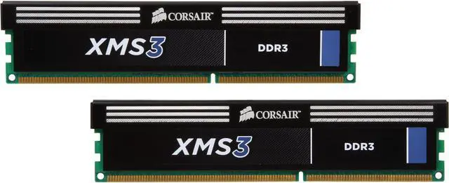 Main image of CORSAIR XMS3 4GB (2 x 2GB) DDR3 1600 (PC3 12800) Desktop Memory Model CMX4GX3M2A1600C9