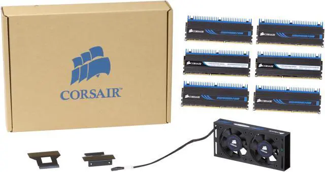 Alt view image 4 of 4 - CORSAIR DOMINATOR 12GB (6 x 2GB) DDR3 1600 (PC3 12800) Desktop Memory Model CMD12GX3M6A1600C8