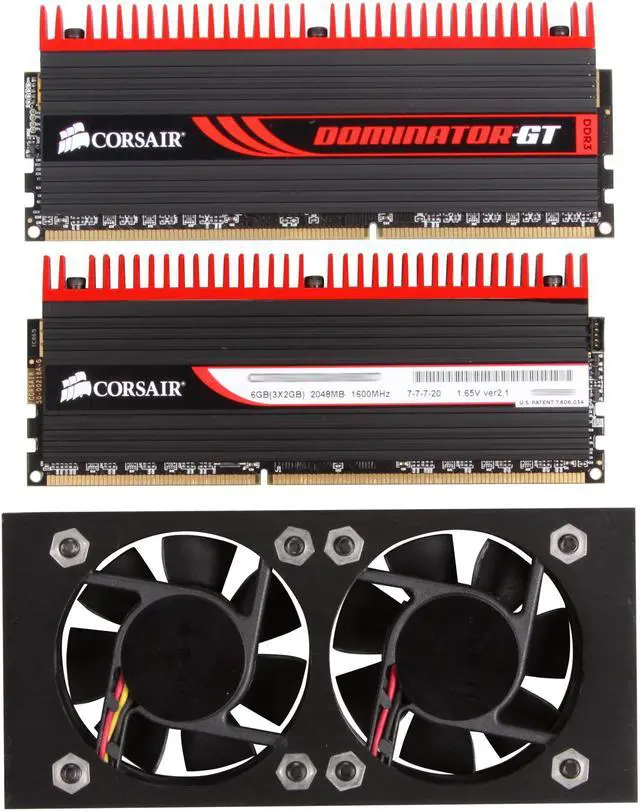 Alt view image 2 of 4 - CORSAIR DOMINATOR GT 6GB (3 x 2GB) DDR3 1600 (PC3 12800) Desktop Memory Model CMT6GX3M3A1600C7
