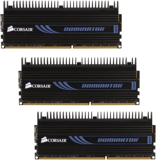 Main image of CORSAIR DOMINATOR 6GB (3 x 2GB) DDR3 1600 (PC3 12800) Desktop Memory Model CMP6GX3M3A1600C7