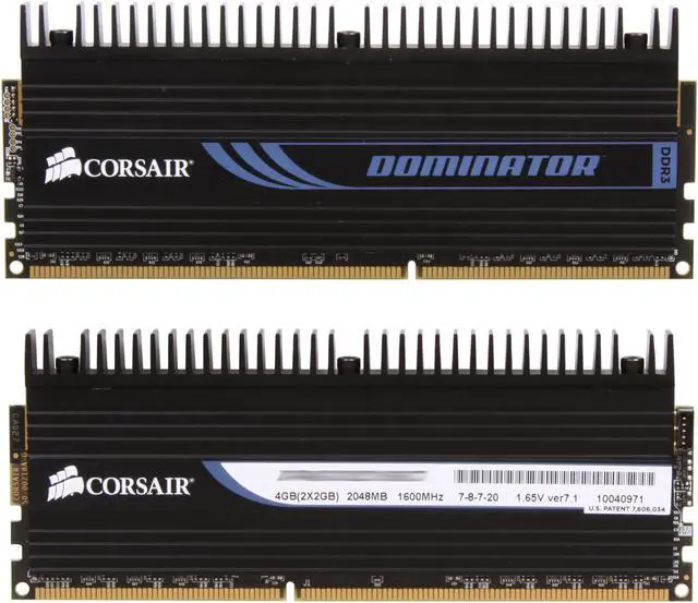 Alt view image 2 of 3 - CORSAIR DOMINATOR 4GB (2 x 2GB) DDR3 1600 (PC3 12800) Desktop Memory Model CMP4GX3M2C1600C7