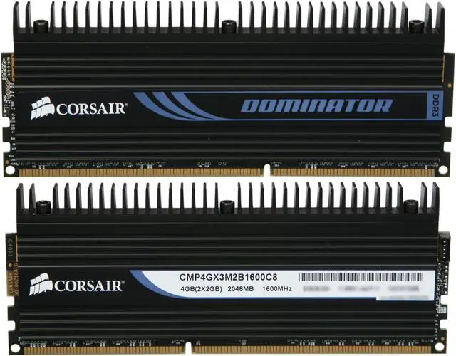 Alt view image 2 of 3 - CORSAIR DOMINATOR 4GB (2 x 2GB) DDR3 1600 (PC3 12800) Desktop Memory Model CMP4GX3M2B1600C8
