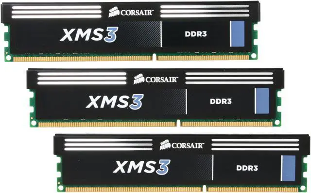 Main image of CORSAIR XMS3 12GB (3 x 4GB) DDR3 2000 (PC3 16000) Desktop Memory Model CMX12GX3M3A2000C9