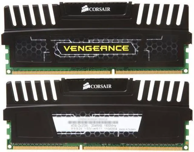 Alt view image 2 of 3 - CORSAIR Vengeance 4GB (2 x 2GB) DDR3 1600 (PC3 12800) Desktop Memory Model CMZ4GX3M2A1600C9