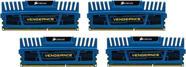 Main image of CORSAIR Vengeance 16GB (4 x 4GB) DDR3 1600 (PC3 12800) Desktop Memory Model CMZ16GX3M4A1600C9B