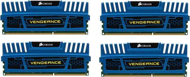 Alt view image 2 of 3 - CORSAIR Vengeance 16GB (4 x 4GB) DDR3 1600 (PC3 12800) Desktop Memory Model CMZ16GX3M4A1600C9B