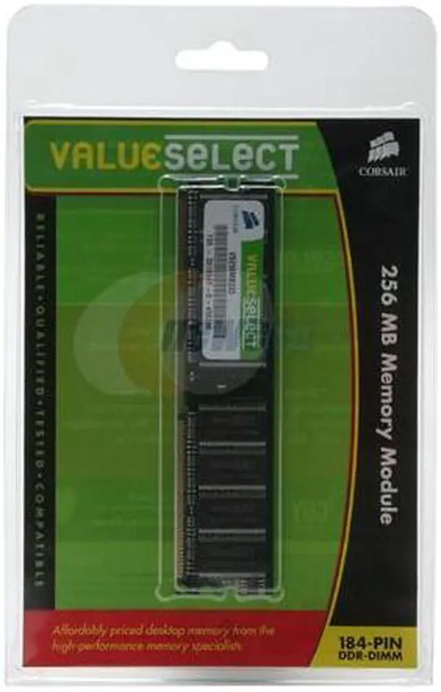 Alt view image 2 of 2 - CORSAIR ValueSelect 256MB DDR 333 (PC 2700) Desktop Memory Model VS256MB333