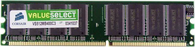 CORSAIR ValueSelect 512MB DDR 400 (PC 3200) Desktop Memory