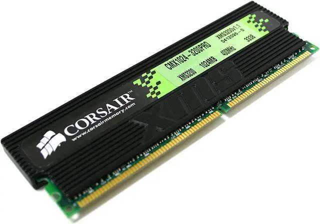 Main image of CORSAIR XMS 1GB DDR 400 (PC 3200) Desktop Memory Model CMX1024-3200PRO