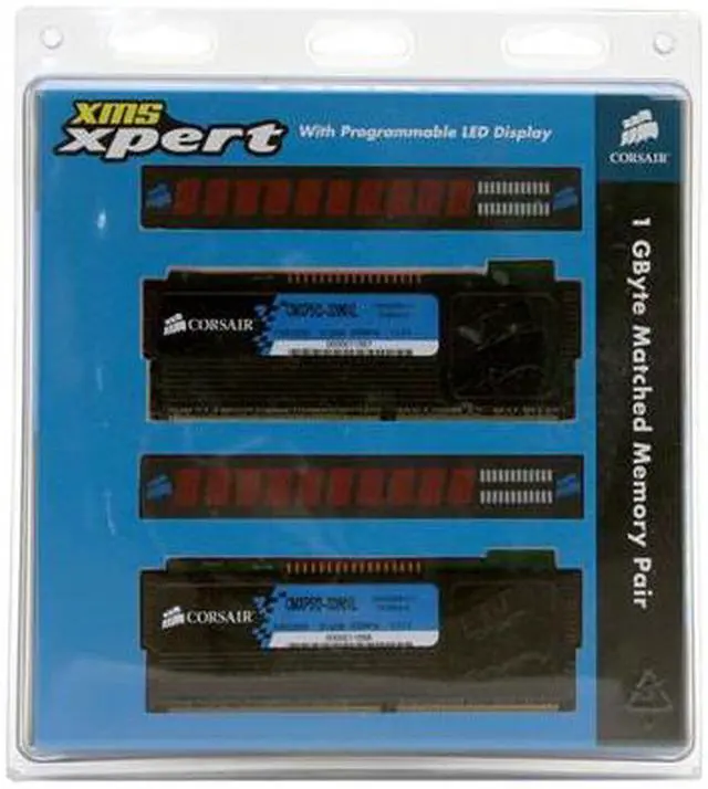 Alt view image 4 of 4 - CORSAIR XMS 1GB (2 x 512MB) DDR 400 (PC 3200) Dual Channel Kit Desktop Memory Model TWINXP1024-3200XL