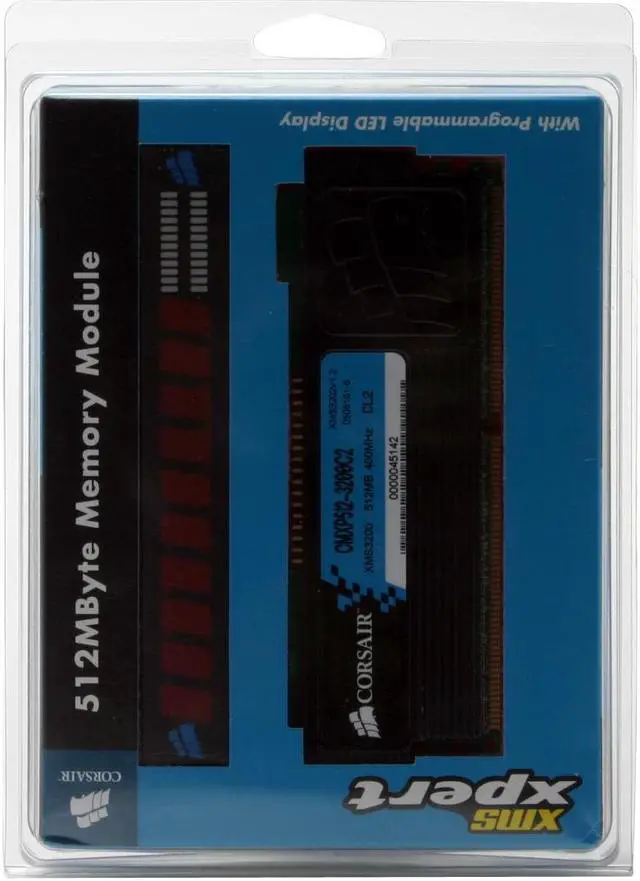 Alt view image 3 of 3 - CORSAIR XMS 512MB DDR 400 (PC 3200) Desktop Memory Model CMXP512-3200C2