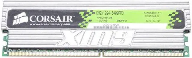 Main image of CORSAIR XMS2 1GB DDR2 800 (PC2 6400) Desktop Memory Model CM2X1024-6400PRO