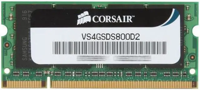 Alt view image 2 of 3 - CORSAIR 4GB 200-Pin DDR2 SO-DIMM DDR2 800 (PC2 6400) Laptop Memory Model VS4GSDS800D2