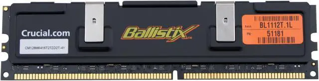 Crucial Ballistix 1GB DDR 500 (PC 4000) Desktop Memory Model