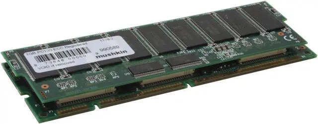 Alt view image 2 of 4 - Mushkin Enhanced PC133 1GB ECC Registered PC 133 Server Memory Model 990589