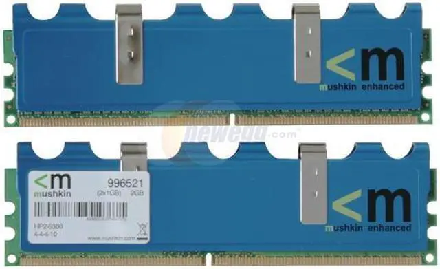 Alt view image 4 of 5 - Mushkin Enhanced Blackline 2GB (2 x 1GB) DDR2 667 (PC2 5300) Dual Channel Kit Desktop Memory Model 996521