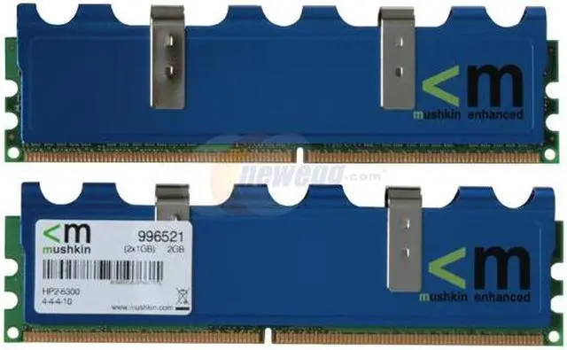 Alt view image 3 of 5 - Mushkin Enhanced Blackline 2GB (2 x 1GB) DDR2 667 (PC2 5300) Dual Channel Kit Desktop Memory Model 996521