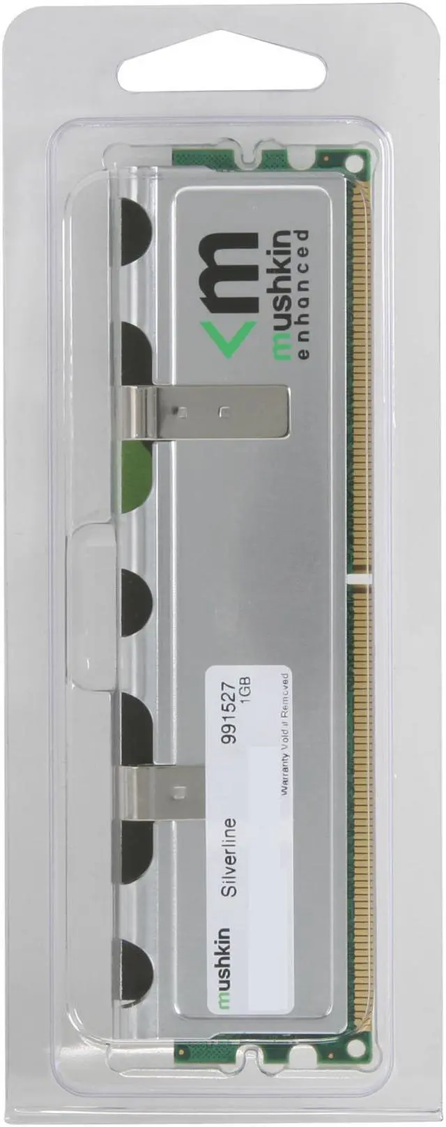 Alt view image 3 of 3 - Mushkin Enhanced Silverline 1GB DDR2 800 (PC2 6400) Desktop Memory Model 991527