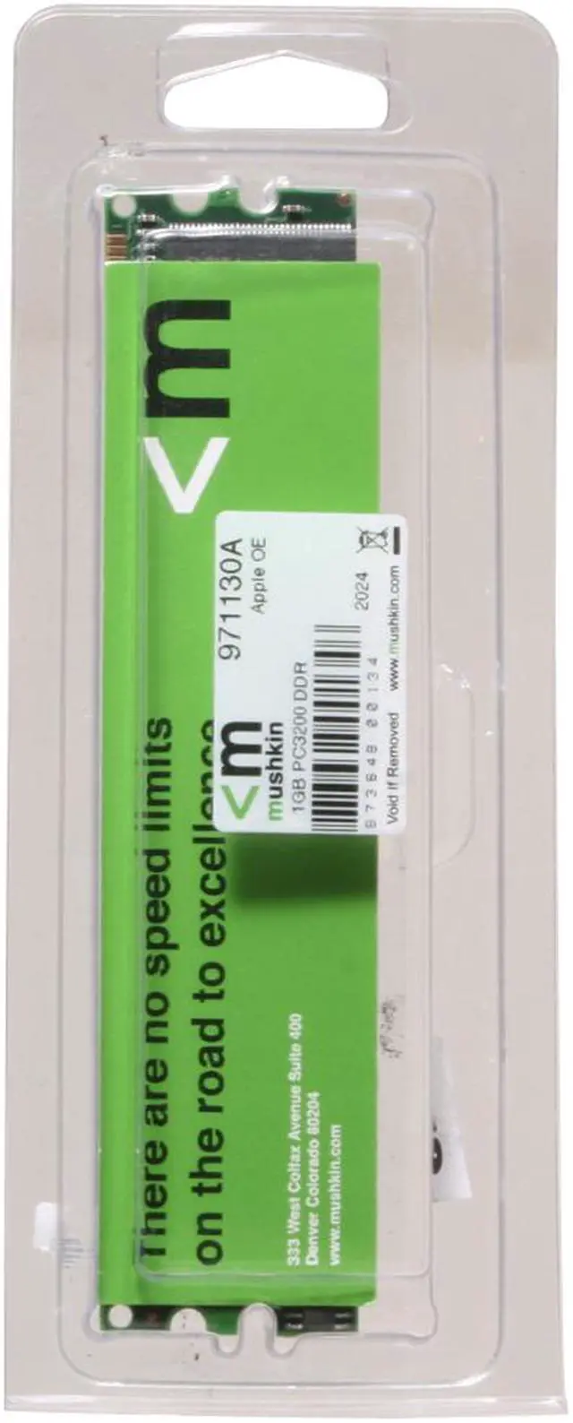 Alt view image 2 of 2 - Mushkin Enhanced 1GB DDR 400 (PC 3200) Memory for Apple Desktop Model 971130A
