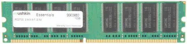 Main image of Mushkin Enhanced Essentials 1GB DDR 333 (PC 2700) Desktop Memory Model 990980