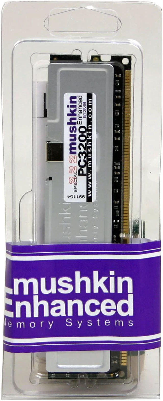 Mushkin Enhanced 512MB DDR 400 (PC 3200) System Memory Model 991154 ...