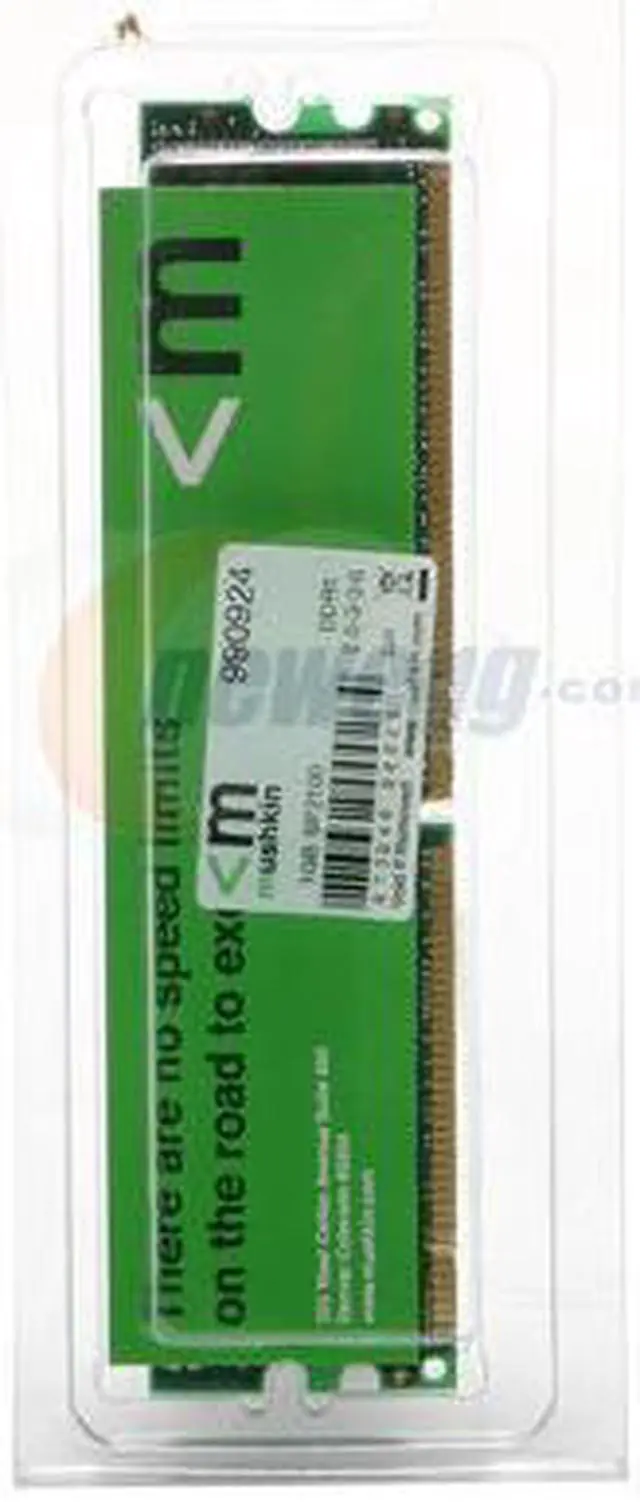 Alt view image 2 of 2 - Mushkin Enhanced Standard Series 1GB DDR 266 (PC 2100) Desktop Memory Model 990924