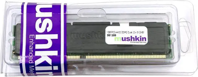 Alt view image 2 of 3 - Mushkin Enhanced XP4400 Dual Pack 1GB (2 x 512MB) DDR 550 (PC 4400) Dual Channel Kit System Memory Model 991400