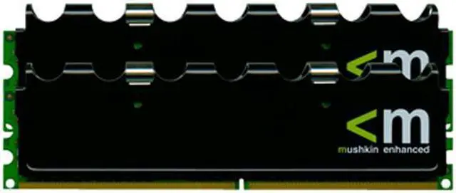 Alt view image 2 of 2 - Mushkin Enhanced 4GB (2 x 2GB) DDR2 800 (PC2 6400) Dual Channel Kit Desktop Memory Model 996561
