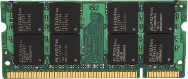 Alt view image 2 of 3 - Mushkin Enhanced Essentials 2GB 200-Pin DDR2 SO-DIMM DDR2 667 (PC2 5300) Laptop Memory Model 991559
