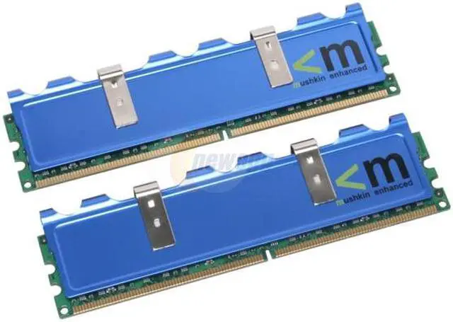 Main image of Mushkin Enhanced 2GB (2 x 1GB) DDR2 1066 (PC2 8500) Dual Channel Kit Desktop Memory Model 996578