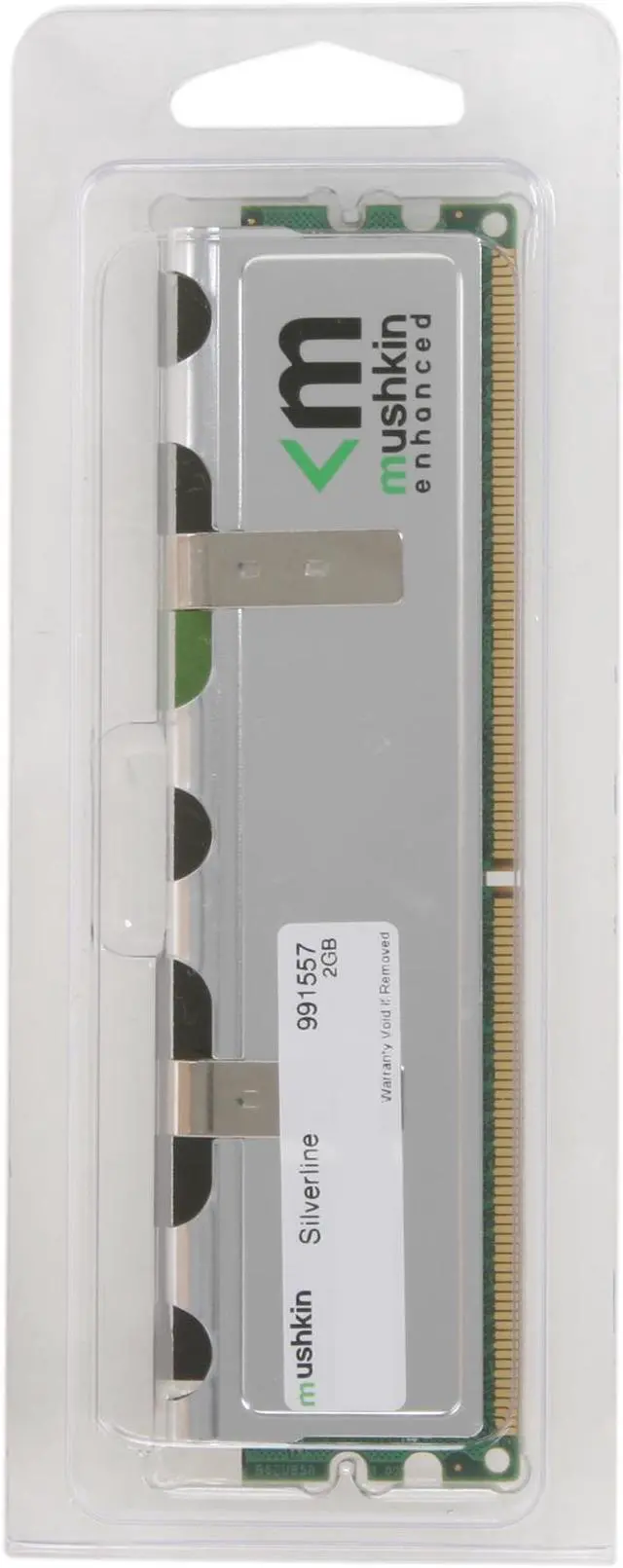 Alt view image 3 of 3 - Mushkin Enhanced Silverline 2GB DDR2 800 (PC2 6400) Desktop Memory Model 991557