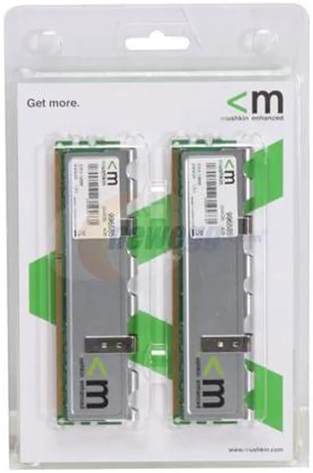 Alt view image 3 of 3 - Mushkin Enhanced Silverline 4GB (2 x 2GB) DDR3 1333 (PC3 10666) Dual Channel Kit Desktop Memory Model 996585