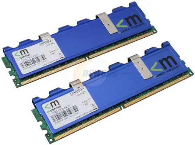 Alt view image 2 of 2 - Mushkin Enhanced Blackline 2GB (2 x 1GB) DDR2 800 (PC2 6400) Dual Channel Kit Desktop Memory Model 996603