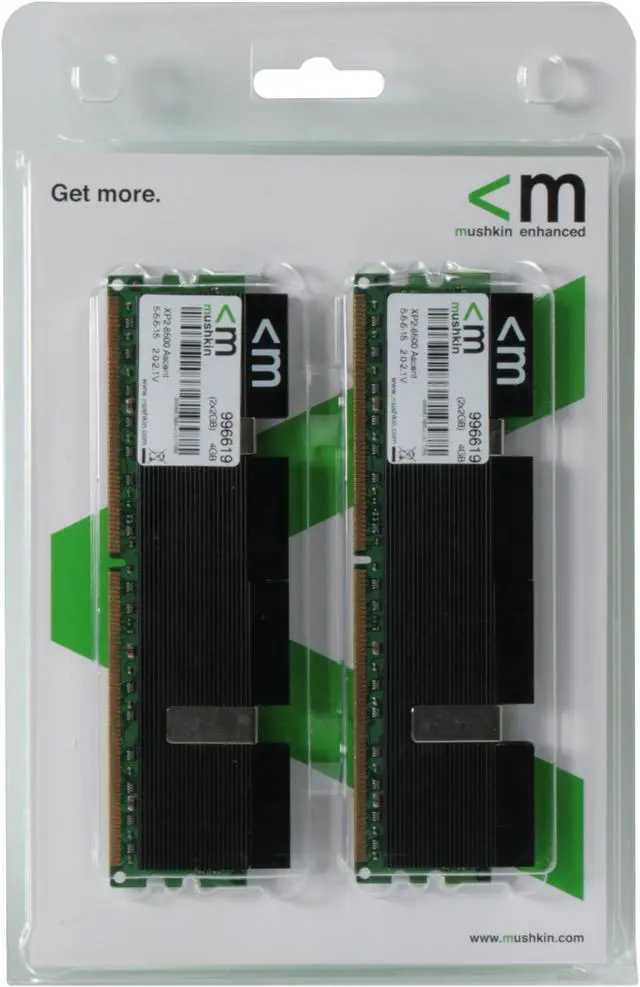 Alt view image 3 of 3 - Mushkin Enhanced Blackline 4GB (2 x 2GB) DDR2 1066 (PC2 8500) Dual Channel Kit Desktop Memory Model 996619